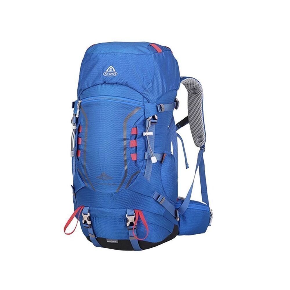 Ergonomic Camping‎ Hiking 40L Blue 420D Nylon Internal Frame Waterproof Backpack